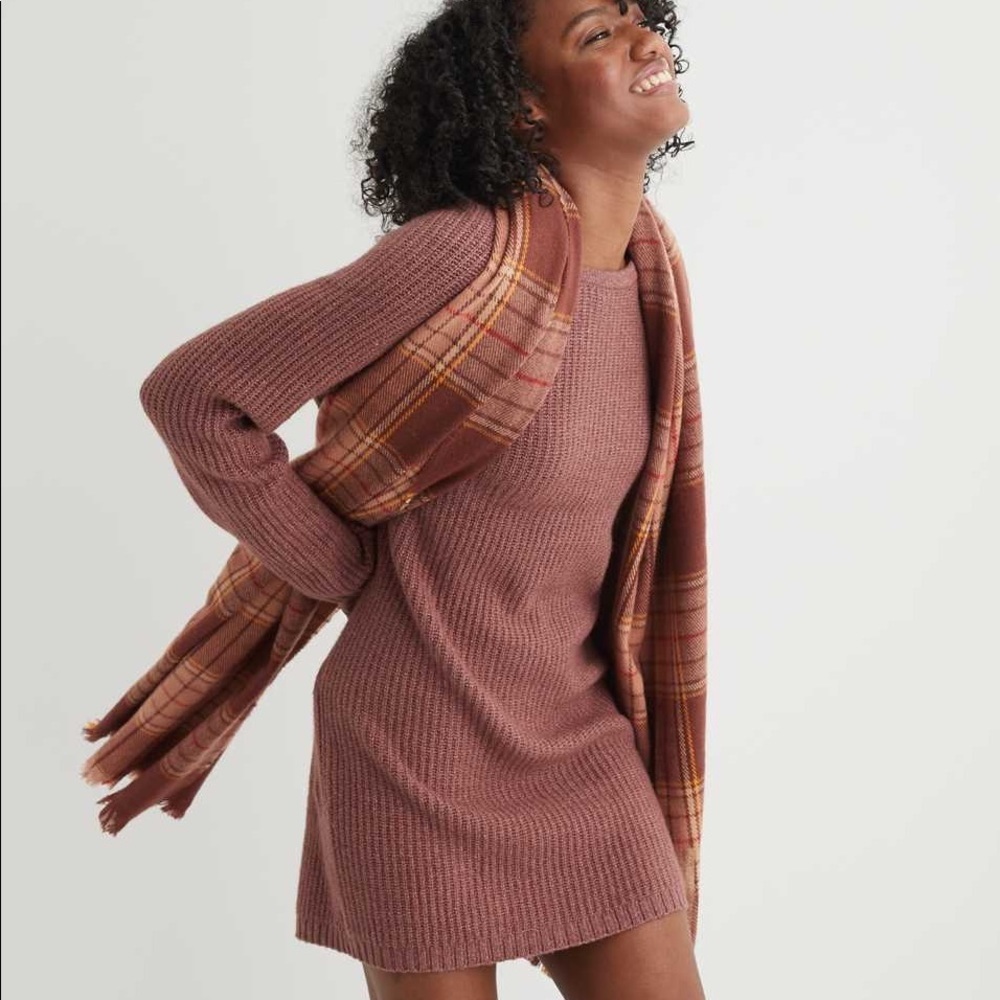 Aerie twist back sweater dress